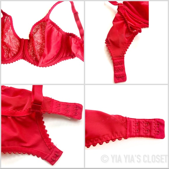 Prima Donna 0163010 Alara 34D Seamless Full Cup Lace Bra in Scarlet-LIKE NEW - Picture 15 of 16